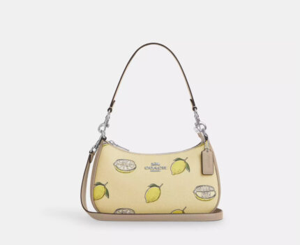 NWT Coach Teri Shoulder Bag With Lemon Print