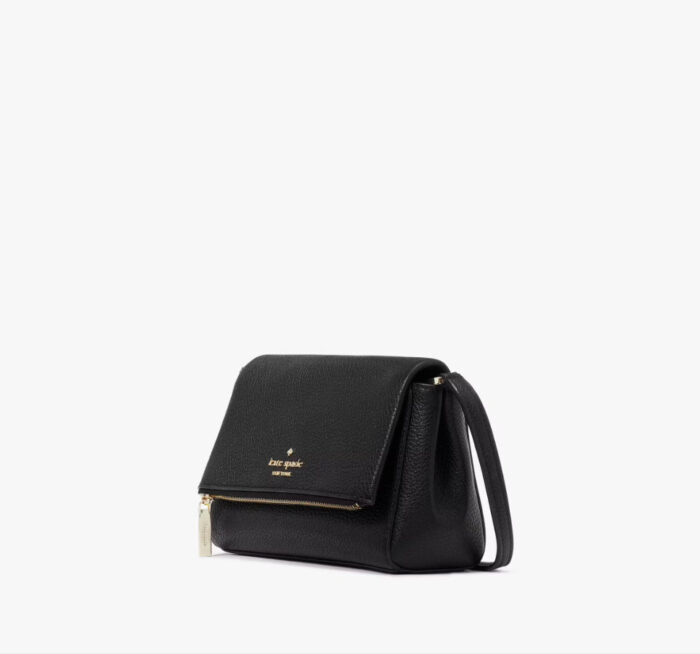 NWT Kate Spade Leila Mini Crossbody Leather Bag In Black - Image 3