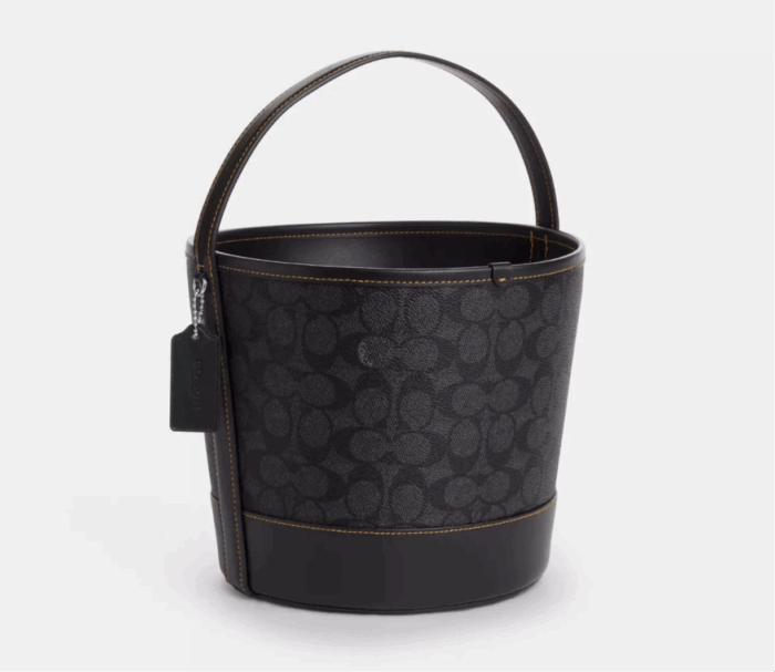 NWT Coach Trick Or Treat Bucket With Halloween Black Cat Moon & Stars - Image 2