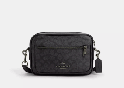 NWT Coach Unisex Elias Crossbody Bag In Signature Canvas & Leather