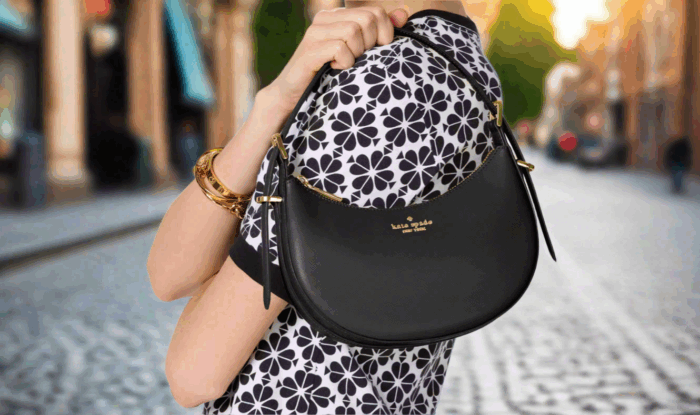 NWT Kate Spade Leather Nova Crescent Shoulder Bag In Black - Image 3