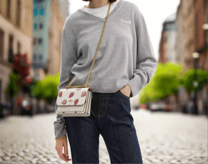 NWT Coach Mini Klare Crossbody Bag With Strawberry Print - Image 2