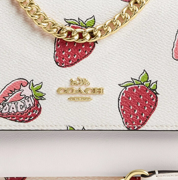 NWT Coach Mini Klare Crossbody Bag With Strawberry Print - Image 7