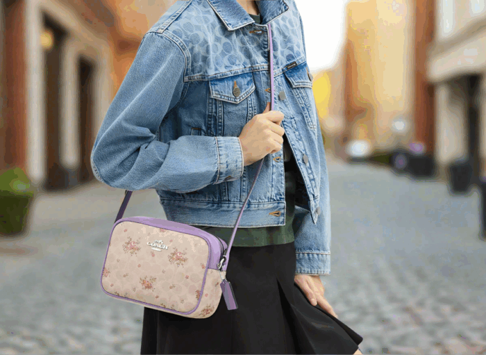 NWT Coach Medium Jamie Camera Bag In Signature Canvas With Floral Print - Image 2