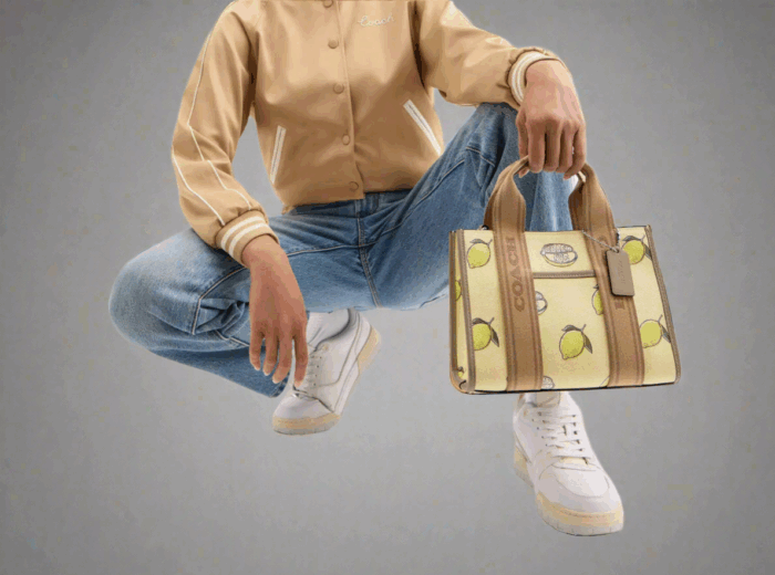 NWT Coach Smith Tote Bag 24 With Lemon Print - Image 4