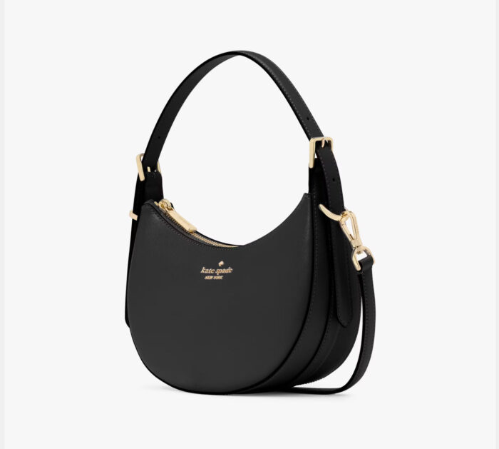 NWT Kate Spade Leather Nova Crescent Shoulder Bag In Black - Image 4