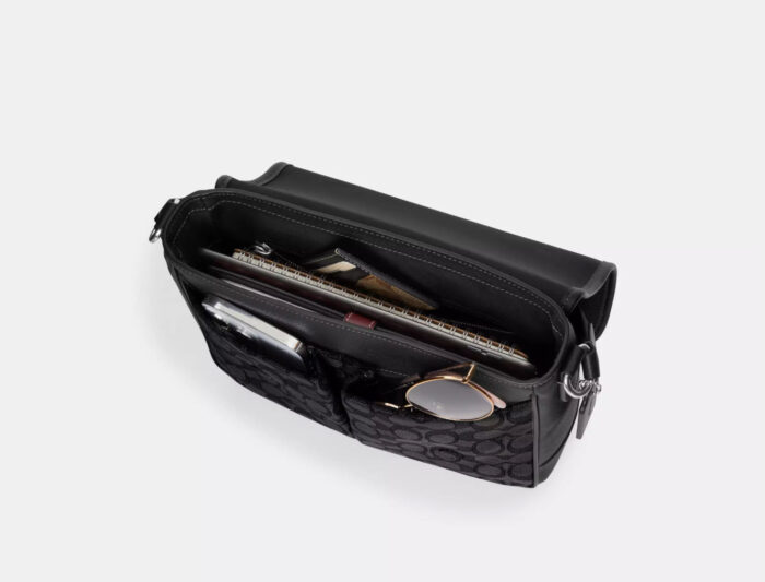 NWT Coach Men's Sprint Map Bag 25 In Signature Jacquard & Leather - Image 5