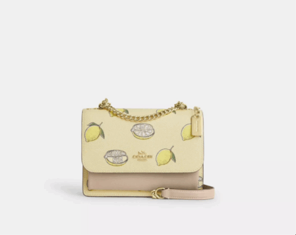 NWT Coach Mini Klare Crossbody Bag With Lemon Print