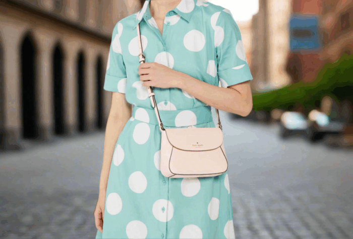 NWT Kate Spade Monica Small Flap  Leather Crossbody Bag In Blush - Image 2