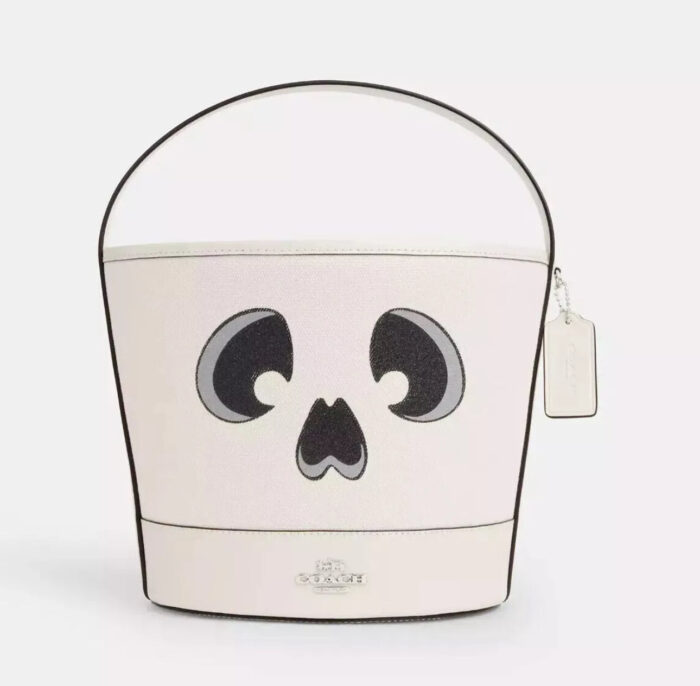 NWT Coach Trick Or Treat Bucket With Halloween Ghost