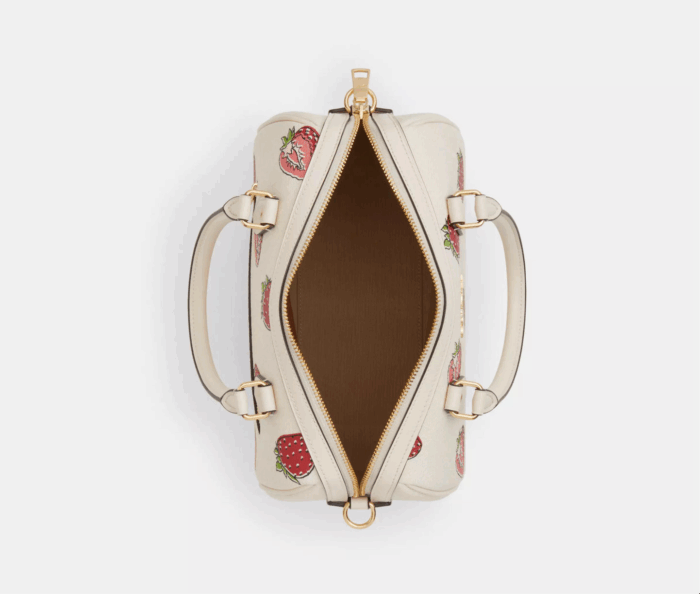 NWT Coach Rowan Satchel Bag with Strawberry Print - Image 6