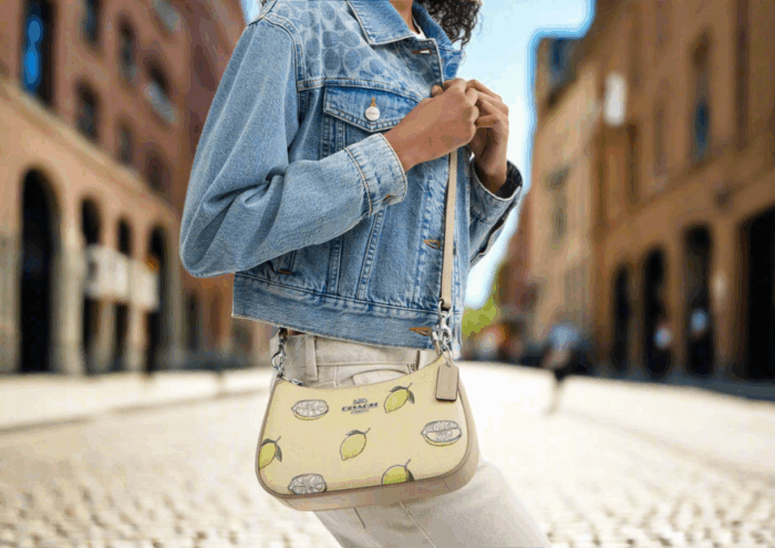 NWT Coach Teri Shoulder Bag With Lemon Print - Image 3