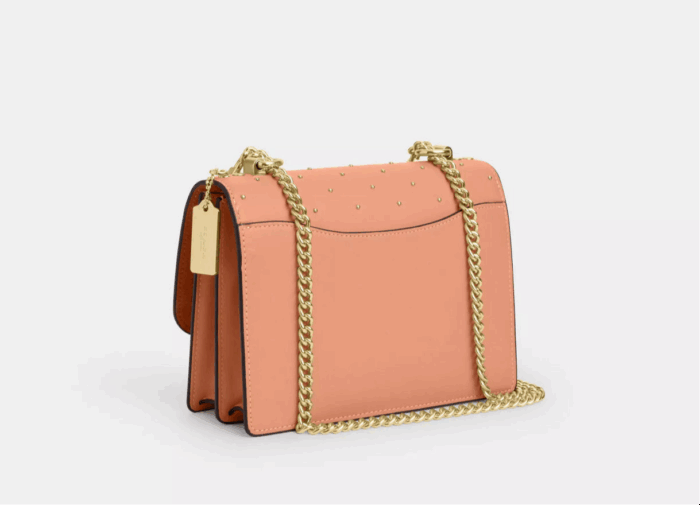 NWT Coach Klare Leather Crossbody Bag With Rivets In Peach - Image 4
