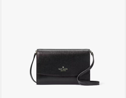 NWT Kate Spade Perry Leather Crossbody In Black