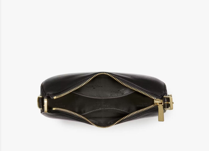 NWT Kate Spade Leather Nova Crescent Shoulder Bag In Black - Image 5