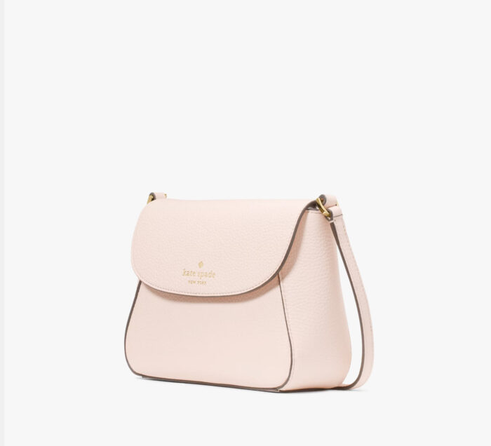 NWT Kate Spade Monica Small Flap  Leather Crossbody Bag In Blush - Image 3