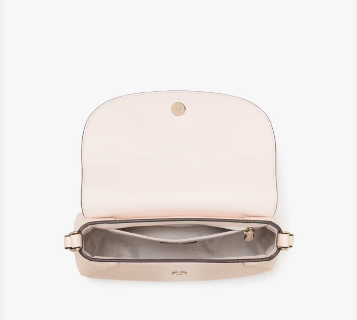 NWT Kate Spade Monica Small Flap  Leather Crossbody Bag In Blush - Image 4