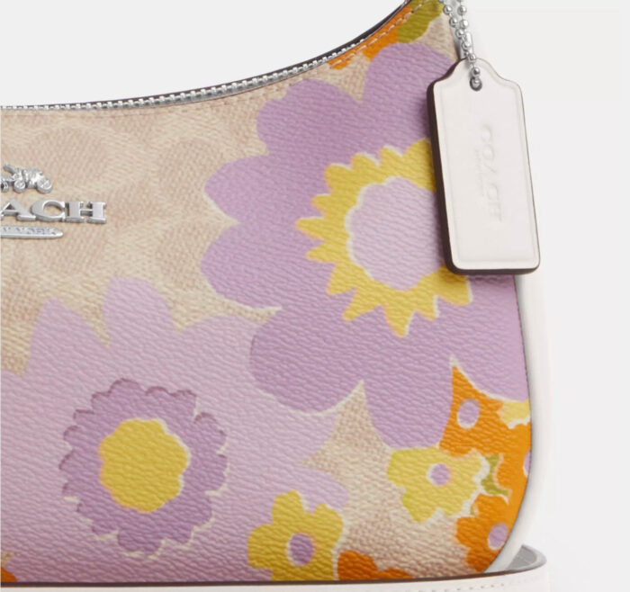 NWT Coach Teri Shoulder Bag In Signature Canvas With Floral Print - Image 5