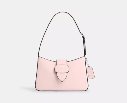 NWT Coach Leather Eliza Shoulder Bag With Zipper Closure in Blush