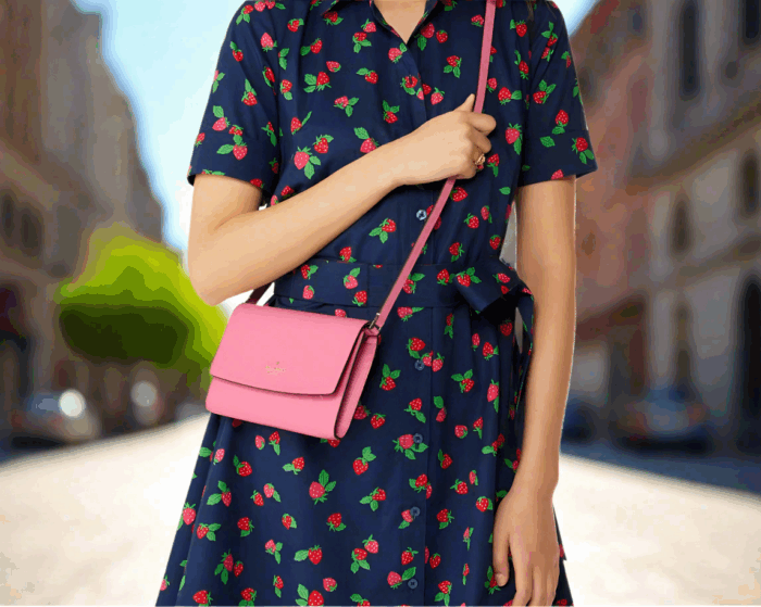 NWT Kate Spade Perry Leather Crossbody In Pink - Image 2