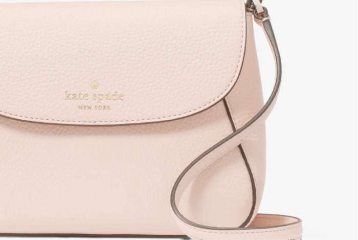 NWT Kate Spade Monica Small Flap  Leather Crossbody Bag In Blush - Image 6