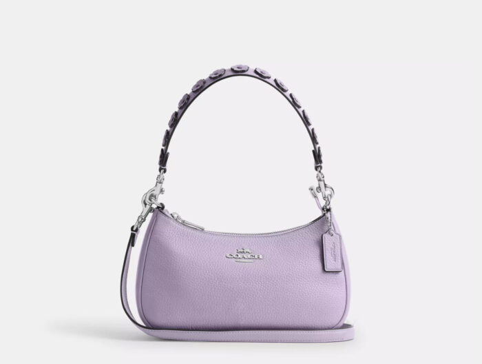 NWT Coach Teri Shoulder Bag with Floral Appliqu??