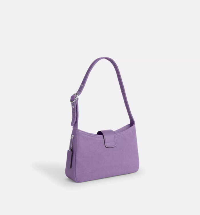 NWT Coach Eliza Shoulder Bag In Denim & Smooth Leather In Iris - Image 3