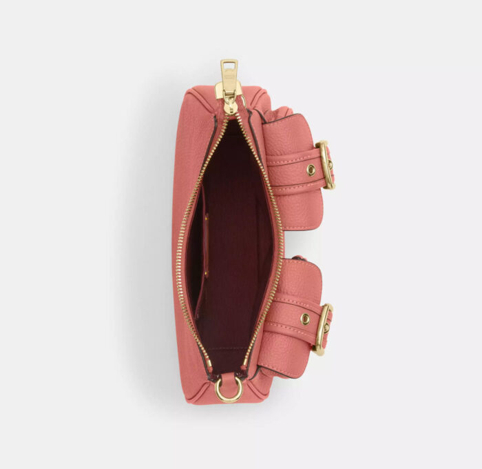 NWT Coach Leather Ashton Bag In Deep Coral - Image 5