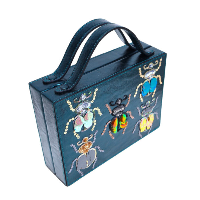 Bedazzled Beetle Briefcase Bag - Image 2