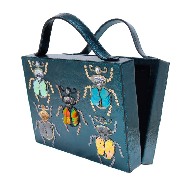 Bedazzled Beetle Briefcase Bag - Image 3