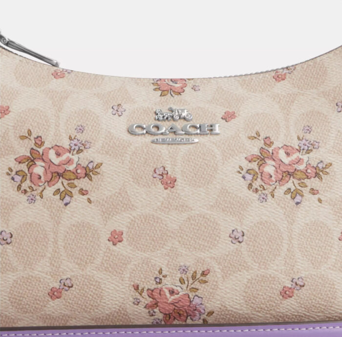 NWT Coach Teri Shoulder Bag In Signature Canvas with Floral Print - Image 7