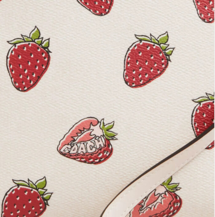 NWT Coach Mini Rowan File Bag With Strawberry Print - Image 5