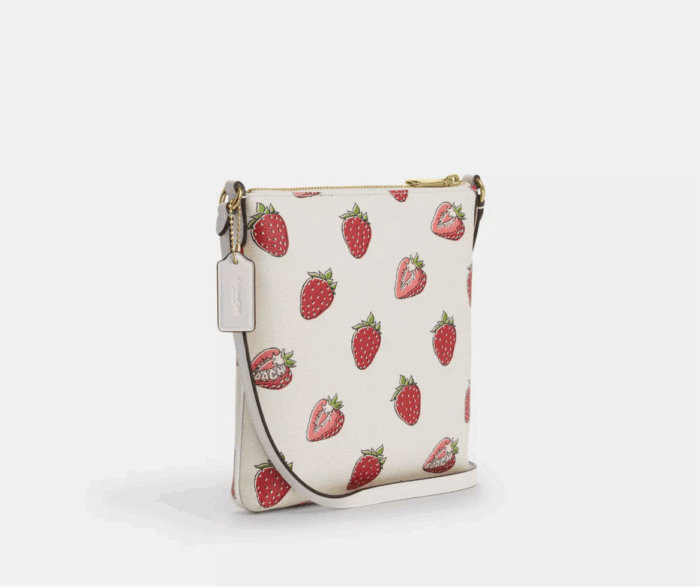 NWT Coach Mini Rowan File Bag With Strawberry Print - Image 3