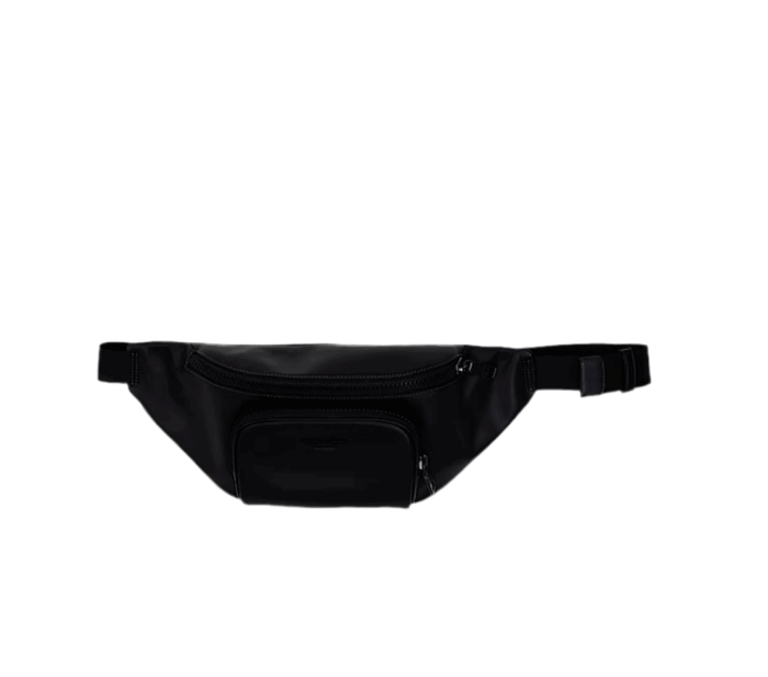 NWT Coach Men's Leather Racer Belt Bag In Black - Image 7