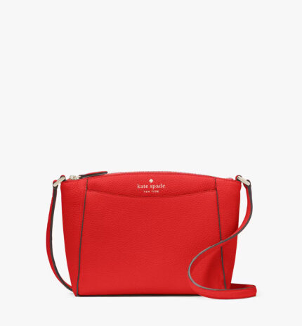 NWT Kate Spade Leather Monica Small Crossbody Bag In Red