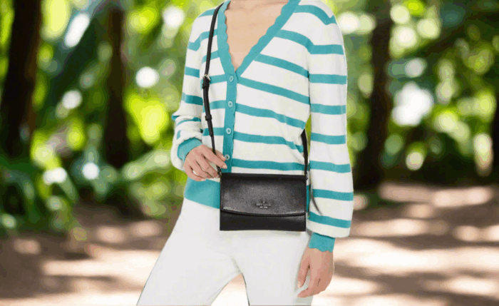 NWT Kate Spade Perry Leather Crossbody In Black - Image 2