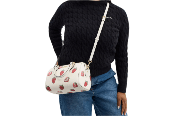 NWT Coach Rowan Satchel Bag with Strawberry Print - Image 3