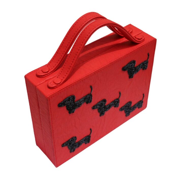 Red Bellina Briefcase Bag - Image 2