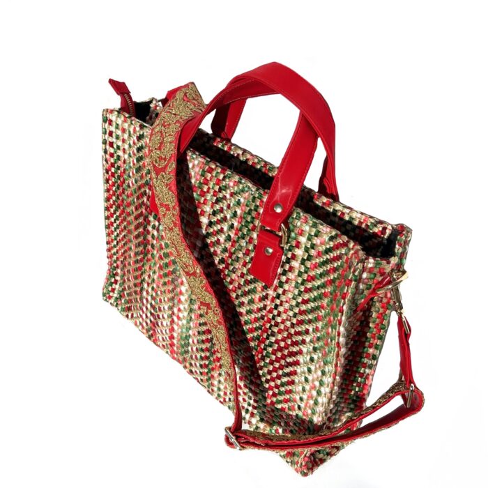 Red Tweed Tote - Image 2